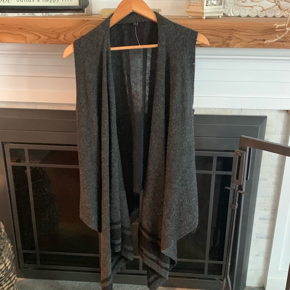 Gray poncho